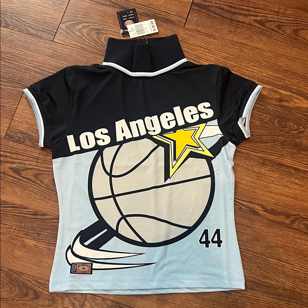 Soho Babe New w Tag Sz L Women’s Los Angeles Clippers 44 Turtle Neck Jersey